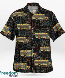 School Bus World Autism Awareness Day Hawaiian Shirt Product Photo 3