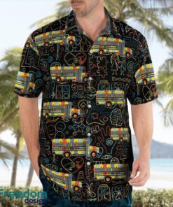 School Bus World Autism Awareness Day Hawaiian Shirt Product Photo 4