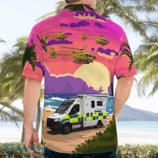 Scottish Ambulance Services Car And Airbus H145 Hawaiian Shirt Product Photo 1