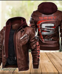 Seat 2D Leather Jacket For Men Custom Name Special Gift Ideas Product Photo 2