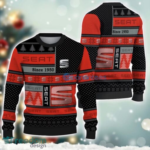 Seat Logo Ugly Christmas Sweater For Fans Men And Women Christmas Gift Ideas Product Photo 1