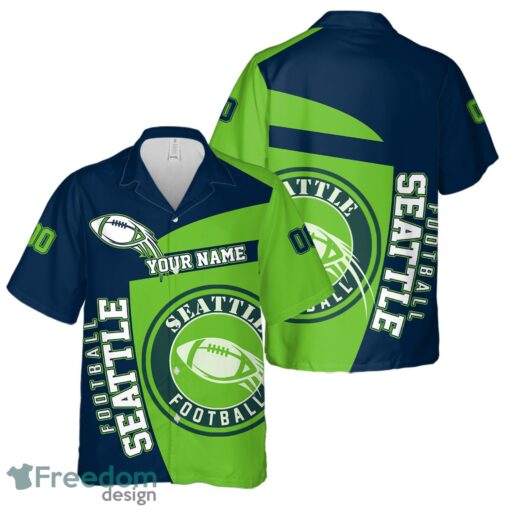 Seattle Football Team Hawaiian Shirt And Shorts 3D Printed Team Gift Product Photo 1