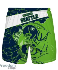 Seattle Football Team Personalized Name Number Hawaiian Shirt And Shorts Team Gift Product Photo 2