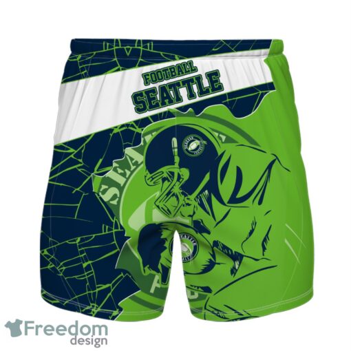 Seattle Football Team Personalized Name Number Hawaiian Shirt And Shorts Team Gift Product Photo 2