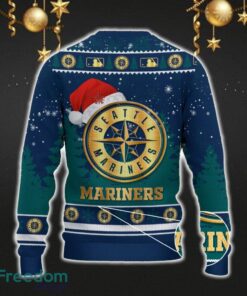 Seattle Mariners Car For Fans 3D Sweater Ugly Christmas Santa Hat Tree Gift For Men Women - Seattle Mariners Ugly Christmas Sweater_3