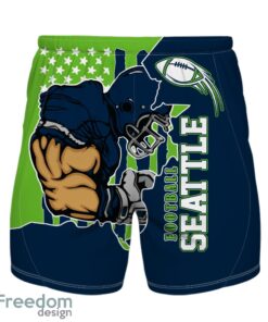 Seattle personalized name and number Hawaiian Shirt And Shorts Team Beach Shirt Product Photo 1