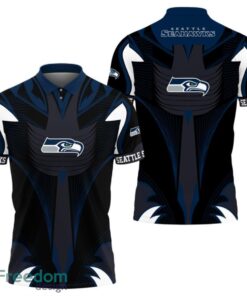 Seattle Seahawks Abstract Pattern Polo Shirt