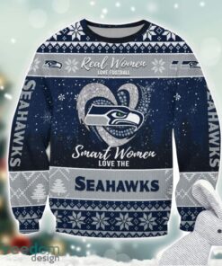 Seattle Seahawks Logo Ugly Christmas Sweater For Fans Men And Women Christmas Gift Ideas