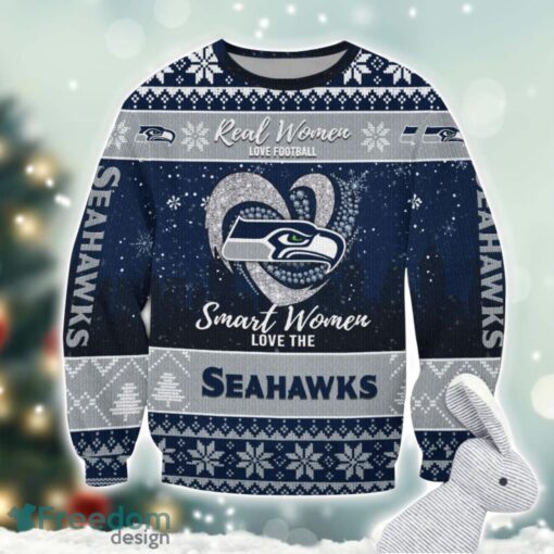 Seattle Seahawks Logo Ugly Christmas Sweater For Fans Men And Women Christmas Gift Ideas Product Photo 1