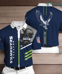 Seattle Seahawks Polo 3D Shirt For Fans