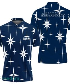 Seattle Seahawks Sparkle Pattern Polo Shirt