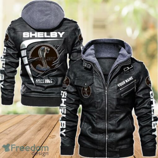 Shelby 2D Leather Jacket For Men Custom Name Special Gift Ideas Product Photo 1