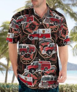 Shreveport, Louisiana, Caddo Fire District One Hawaiian Shirt Product Photo 2