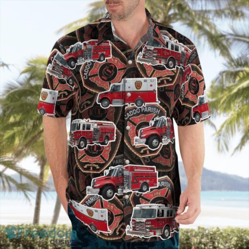 Shreveport, Louisiana, Caddo Fire District One Hawaiian Shirt Product Photo 2