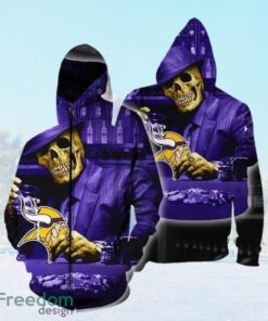 Skull Play Minnesota Vikings Card 3D Printed Zip Hoodie 3D All Over Print 3D 3D Graphic Printed Tshirt Hoodie Up To 5xl 3D Hoodie Sweater Tshirt