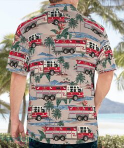 Smithtown Fire Department Smithtown, New York Aloha Hawaiian Shirt Beach Gift Shirt Product Photo 2