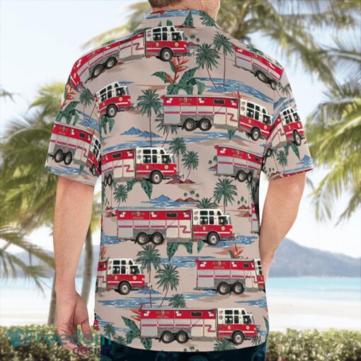 Smithtown Fire Department Smithtown, New York Aloha Hawaiian Shirt Beach Gift Shirt Product Photo 2