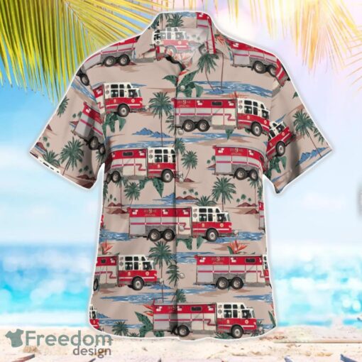 Smithtown Fire Department Smithtown, New York Aloha Hawaiian Shirt Beach Gift Shirt Product Photo 3