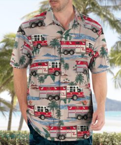 Smithtown Fire Department Smithtown, New York Aloha Hawaiian Shirt Beach Gift Shirt Product Photo 4