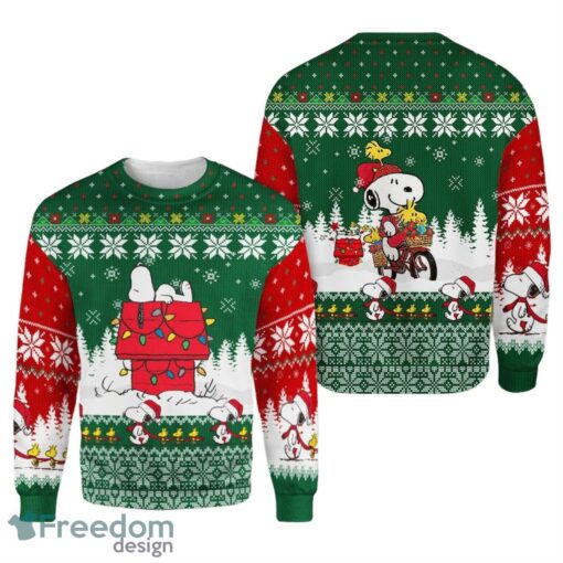 Snoopy All-Over Print Christmas Sweater Gifts, Snoopy Gift Fan All-Over Print Christmas Sweater Product Photo 1