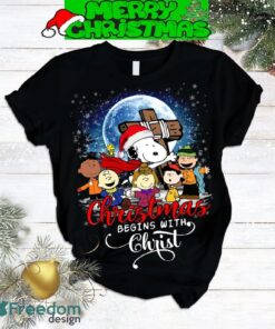 Snoopy Peanuts Christmas Begins With Christ Pajamas Set For Women Gift Christmas - Snoopy Peanuts Christmas Begins With Christ Pajamas Set-3