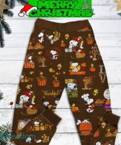 Snoopy Peanuts Give Thanks Pajamas Set All Over Print Christmas Gift - Snoopy Peanuts Give Thanks Pajamas Set-2