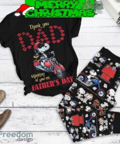Snoopy Thank You Dad Father’s Day Fleece Pajamas Set Men Women For Fans