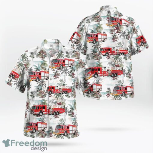 South Carolina Goose Creek Rural Fire Department Hawaiian Shirt Product Photo 1