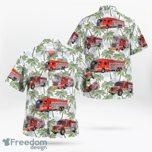 South Dakota Sioux Falls Fire and Rescue Hawaiian Shirt Product Photo 1