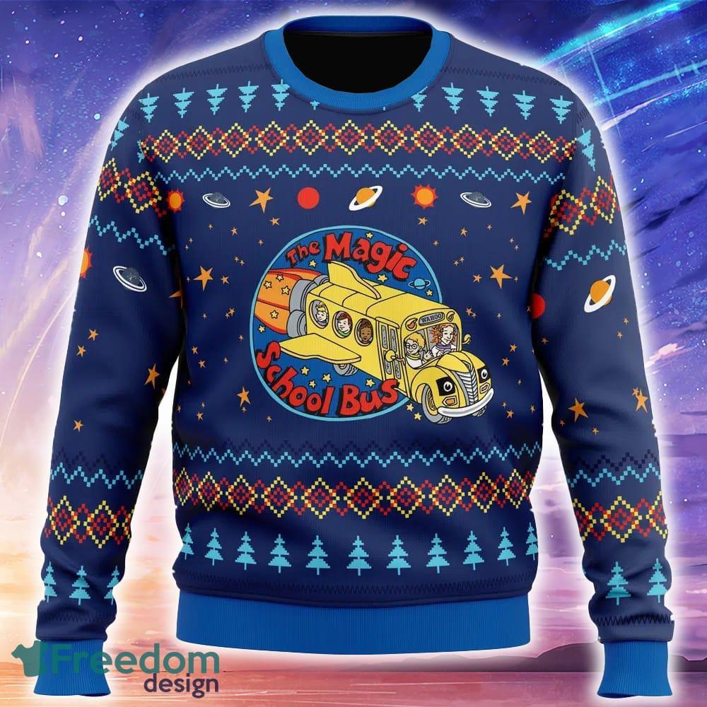 Space Adventures The Magic School Bus Knitted Xmas Sweater Trending Holidays For Men Women Fans image Space Adventures The Magic School Bus Knitted Xmas Sweater Trending Holidays For Men Women Fans - Space Adventures The Magic School Bus Ugly Christmas Sweater_1