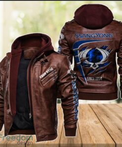 SsangYong Motor 2D Leather Jacket For Men Custom Name Special Gift Ideas Product Photo 2