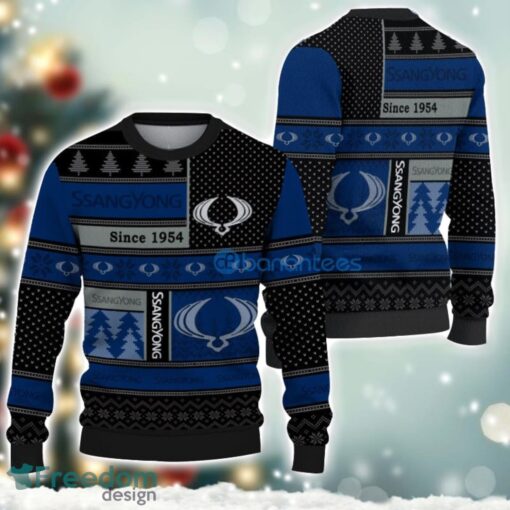 SsangYong Motor Logo Ugly Christmas Sweater For Fans Men And Women Christmas Gift Ideas Product Photo 1