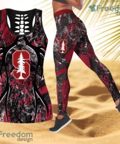 Stanford Cardinal NCAA Personalized Combo Hollow Tanktop And Leggings Gift For Women