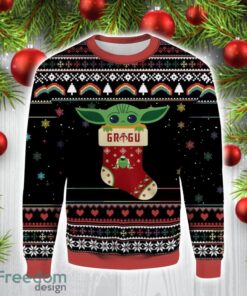 Star Wars Baby Yoda Frog 3D Ugly Christmas Sweater Christmas Gift Ideas