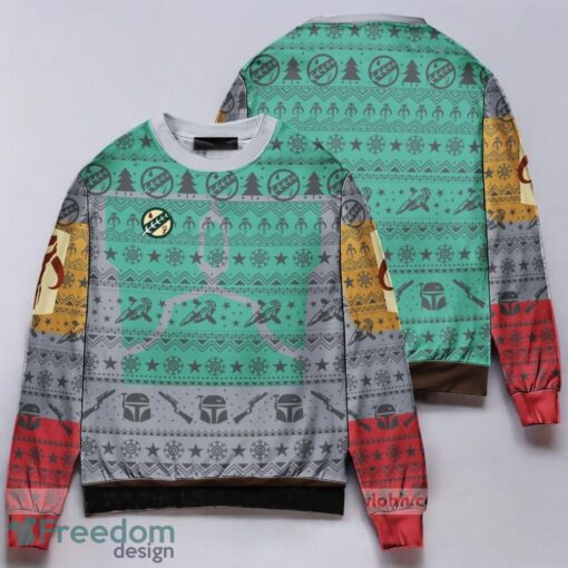 Star Wars Boba Fett Ugly Christmas Custom ,Ugly Sweater 3D Printed Christmas Gift Product Photo 1