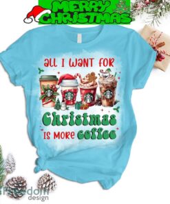 Starbucks All I Want For Christmas Is More Coffee Holidays Fleece Pajamas Set For Women Gift Christmas - Starbucks All I Want For Christmas Is More Coffee Holidays Fleece Pajamas Set-2