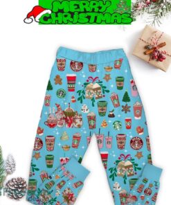 Starbucks All I Want For Christmas Is More Coffee Holidays Fleece Pajamas Set For Women Gift Christmas - Starbucks All I Want For Christmas Is More Coffee Holidays Fleece Pajamas Set-3
