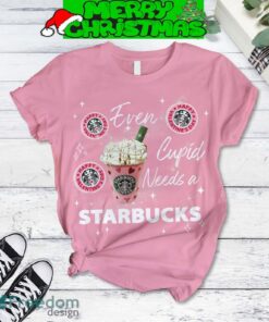 Starbucks Cupid Need Coffee Fleece Pajamas Set Pink Men Women For Fans image Starbucks Cupid Need Coffee Fleece Pajamas Set Pink Men Women For Fans - Starbucks Cupid Need Coffee Fleece Pajamas Set Pink-3