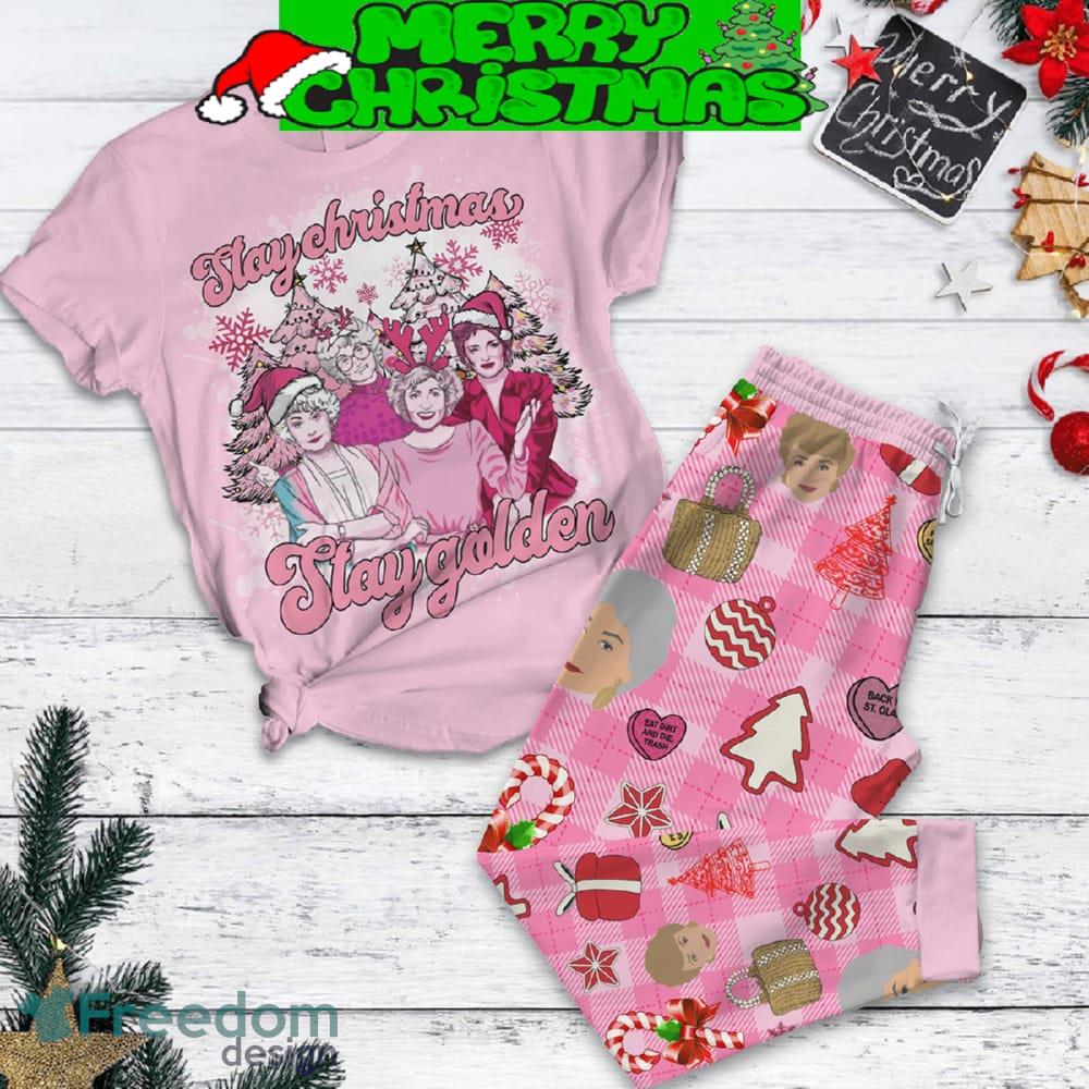 Stay Christmas Stay Golden Pajamas Set Gift Family image Stay Christmas Stay Golden Pajamas Set Gift Family - Stay Christmas Stay Golden Pajamas Set-1