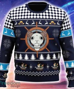 Straw Hat Pirates Ship Going Merry One Piece Knitted Christmas Sweater Trending Holidays For Men Women Fans