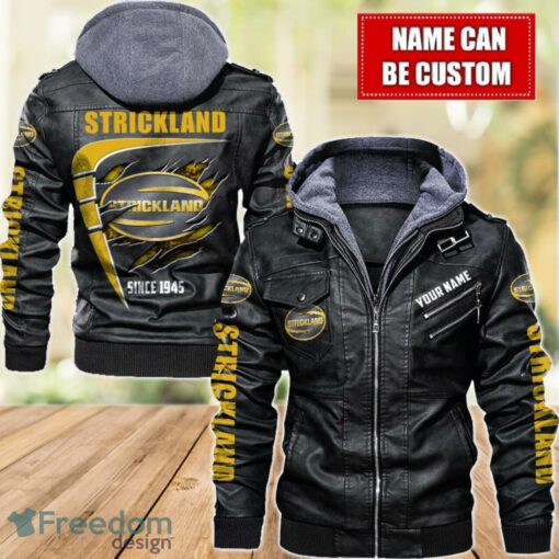 Strickland 2D Leather Jacket For Men Custom Name Special Gift Ideas Product Photo 1