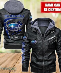 Subaru 2D Leather Jacket For Men Custom Name Special Gift Ideas Product Photo 1