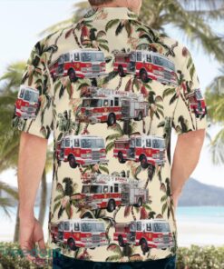 Suffolk County, New York, Bohemia Fire Department Aloha Hawaiian Shirt Beach Gift Shirt Product Photo 2