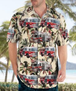 Suffolk County, New York, Bohemia Fire Department Aloha Hawaiian Shirt Beach Gift Shirt Product Photo 4