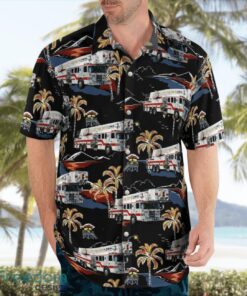 Sun City Fire Department Sun City, Arizona Aloha Hawaiian Shirt Beach Gift Shirt Product Photo 4