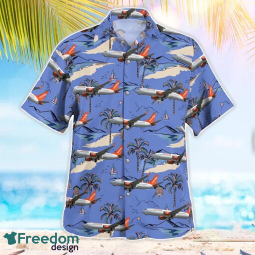 Sunwing Airlines Boeing 737 MAX 8 Aloha Hawaiian Shirt Beach Gift Shirt Product Photo 2