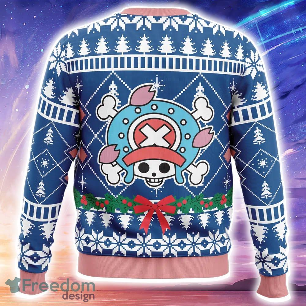 Surprised Tony Tony Chopper One Piece Knitted Christmas Sweater Trending Holidays For Men Women Fans image Surprised Tony Tony Chopper One Piece Knitted Christmas Sweater Trending Holidays For Men Women Fans - Surprised Tony Tony Chopper One Piece Ugly Christmas Sweater_2