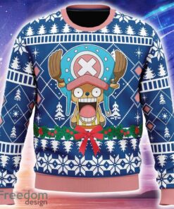 Surprised Tony Tony Chopper One Piece Knitted Christmas Sweater Trending Holidays For Men Women Fans