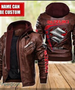 Suzuki 2D Leather Jacket For Men Custom Name Special Gift Ideas Product Photo 2