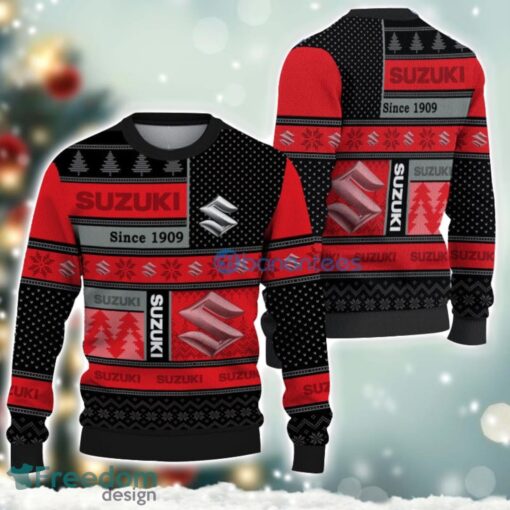 Suzuki Logo Ugly Christmas Sweater For Fans Men And Women Christmas Gift Ideas Product Photo 1